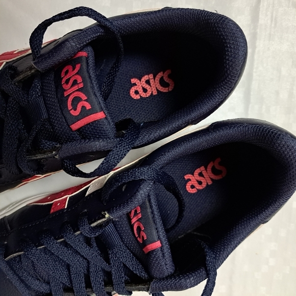 ASICS Women's Navy and Pink Sneakers - Picture 4 of 10